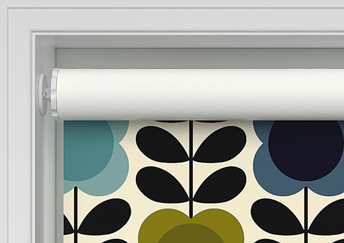 Orla Kiely Spot Flower Stem, Blue & Green - Twist&Fit Roller Blind - Image 9